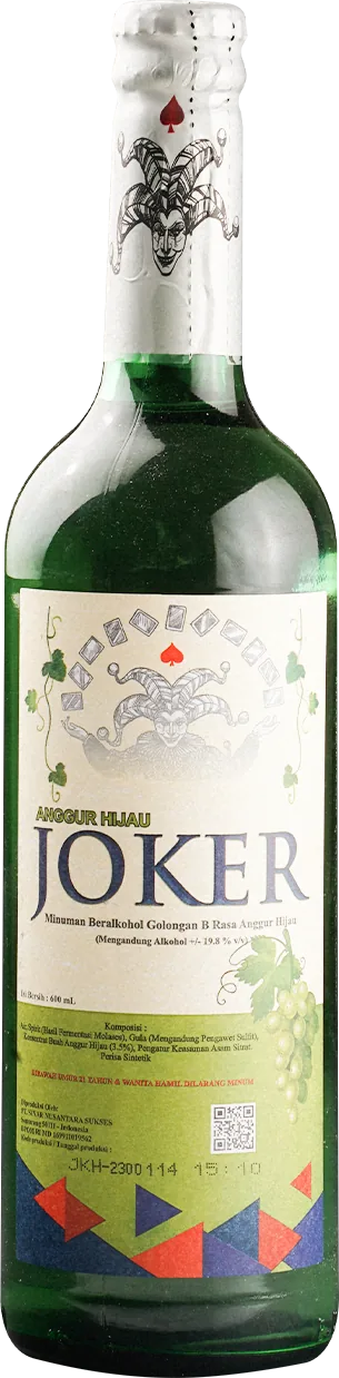 Botol Joker Anggur Hijau